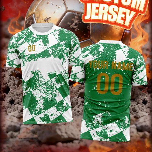 Maillot de foot personnalisé avec nom et numéro — kit supporter