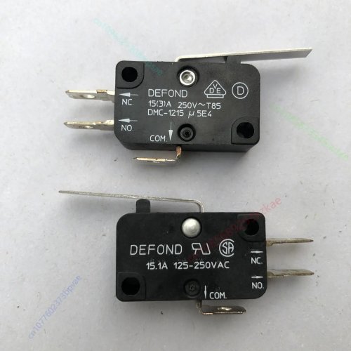 3個セット Defond DMC-1215 大型マイクロスイッチ クランクレバー付 3端子 15.1A 125–250VAC
