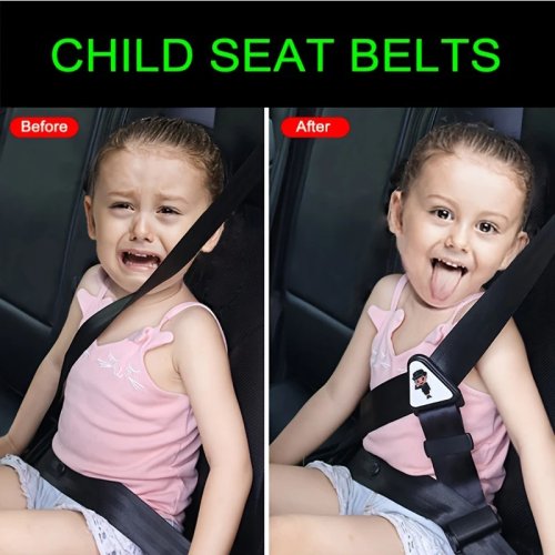 Coussins d'épaule pour harnais enfant — limiteur de ceinture réglable, anti-étranglement, kit voyage
