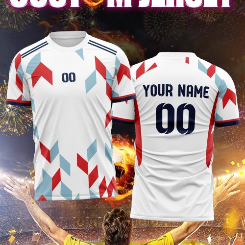 Custom Name & Number Soccer Jersey — Youth Academy Pro Shirt, Lightweight Flexible Junior Soccer Kit
