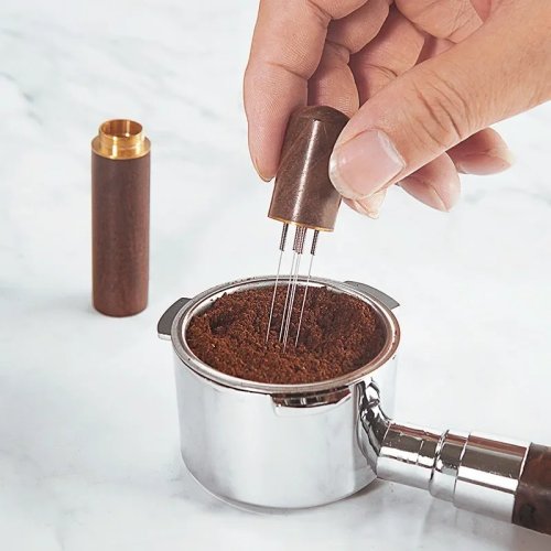 Stainless Steel WDT Tool & Espresso Tamper — Coffee Powder Distributor & Mixer, Professional Barista Gear for Daily Use
