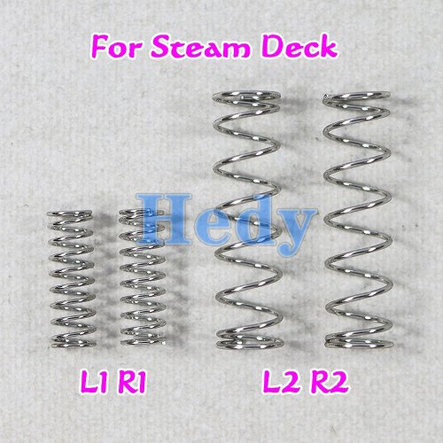 Steam Deck용 L1/L2/R1/R2 버튼 스프링 5개 세트 — 금속 스프링 내장, 트리거/숄더 버튼 교체용
