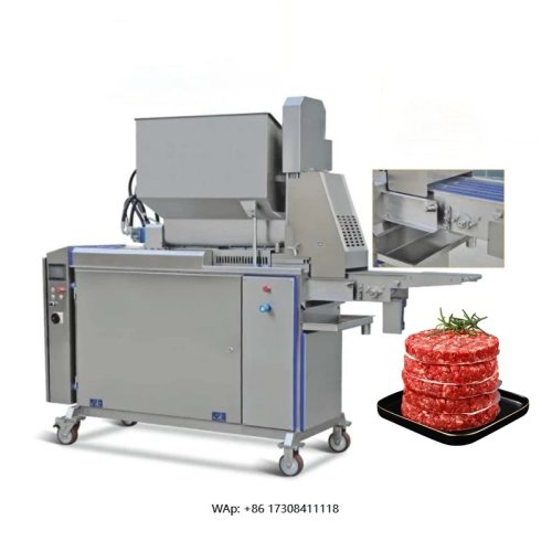 Mesin Pembentuk Burger & Pie Otomatis, Stainless Steel — Canggih, Mudah Dibersihkan