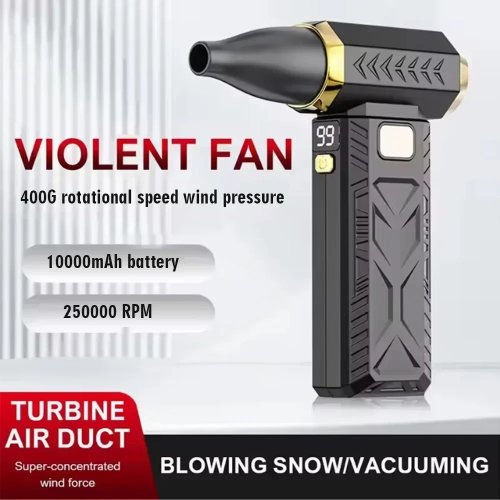 M18 Jet Fan bezszczotkowy 400 000 obr./min – Przenośna dmuchawa elektryczna, mocne urządzenie do czyszczenia kurzu, turbo 53 m/s, ładowanie USB‑C