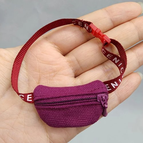 Tas pinggang mini (1 pcs, warna acak) – Aksesori bergaya handmade untuk dekorasi DIY, properti foto & hadiah, berbagai warna