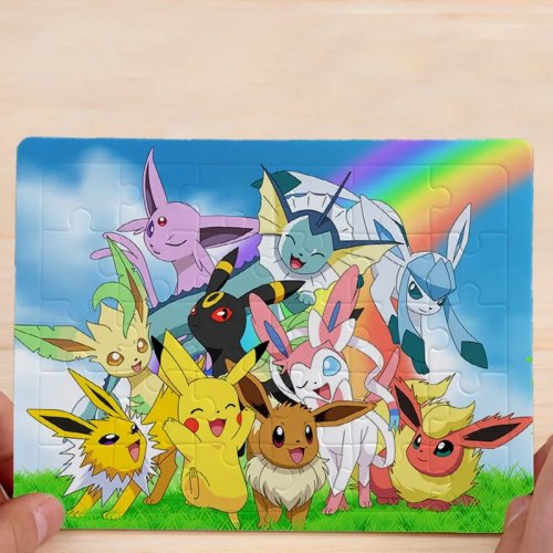 ชุดจิ๊กซอว์กระดาษมินิ โปเกมอน 30 ชิ้น – ลายการ์ตูนน่ารักสไตล์อนิเมะ (kawaii), ของเล่นสร้างสรรค์ unisex, ของขวัญ/ชำร่วยงานวันเกิด