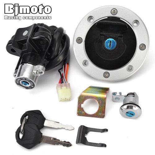 Juego de cerraduras: tapa de gasolina, cerradura de encendido y seguro de asiento para Suzuki SV650, GSX-R600, GSX-R750, GSX-R1000, DL650, DL1000, V-Strom, GSX1400