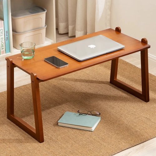 Multi-functional bamboo bed & laptop table — floor/bed desk for dormitory, tatami, tea and writing