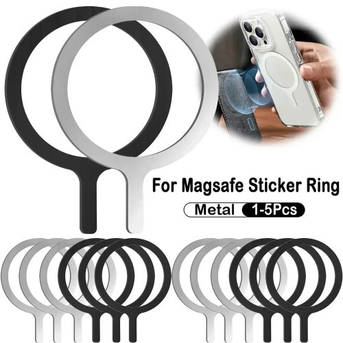 Anillo adaptador magnético universal para MagSafe iPhone — placa metálica adhesiva magnética para carga inalámbrica