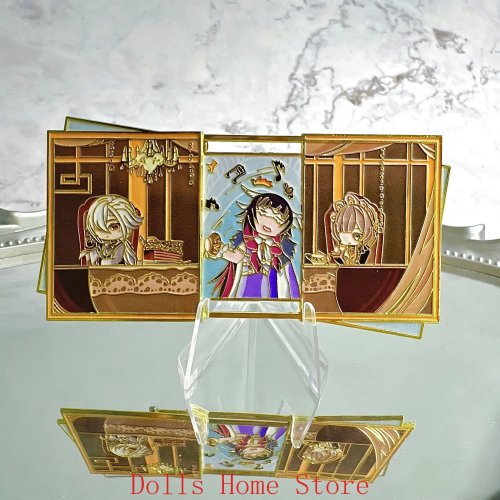 Pin metálico Genshin Impact 'Columbina (Sandrone)' (Fatui) – broche push-pull, coleccionable, regalo para fans