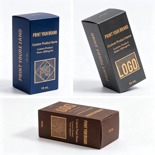 Étiquettes pour peptides 3ml/5ml/10ml – autocollants vinyle non toxiques et boîtes d'emballage personnalisées