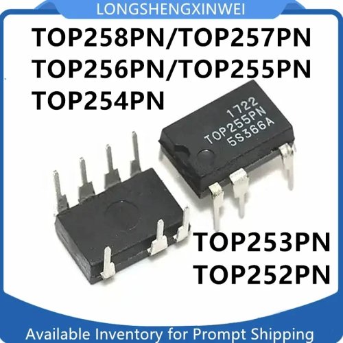 Integrierter Schaltkreis (IC) TOP258PN TOP257 TOP256PN TOP255PN TOP254PN TOP253PN TOP252 - 1 Stück - Neu