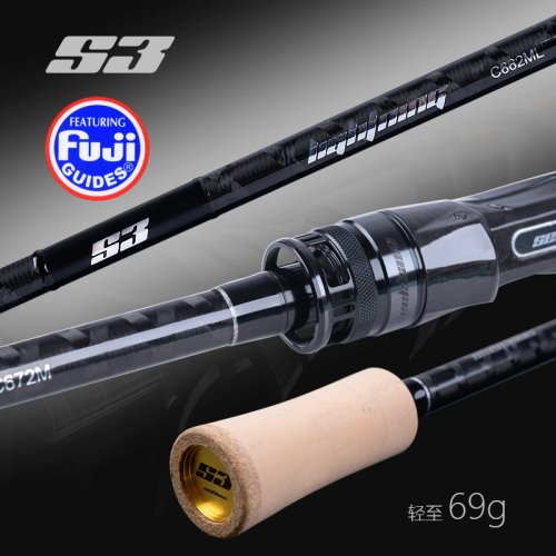 Seebass S3 베이트캐스팅 로드 – TORAY M40J+M40X 카본, 초고속 액션 (XF)