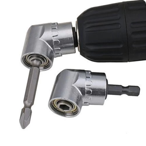 105° magnetische haakse schroevendraaieradapter – Verstelbare 1/4" (6,35 mm) bithouder