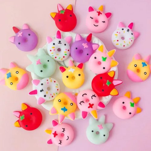 Süßes Tier-Donut Squishy – drückbares Quietsch-Spielzeug mit Sound, Anti-Stress, Trend-Geschenk
