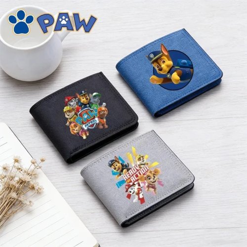 Детский кошелёк PAW Patrol — многофункциональный, большая вместимость, отделения для карт и монет, с героями Chase и Skye