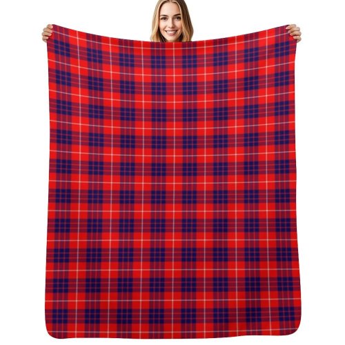Selimut tartan modern Hamilton — ringkas dan hangat, cocok untuk perjalanan mobil