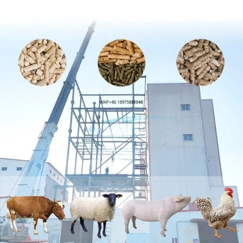 Línea de producción de pellets para alimento de ganado y aves