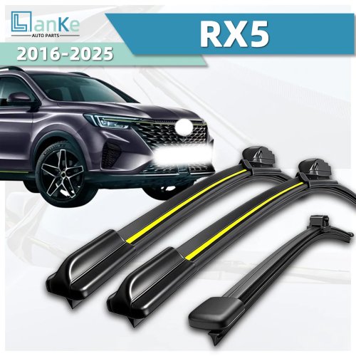Lanke frameless/beam windshield wiper blade for MG RX5 (2016-2025) – natural rubber strip, silent replacement