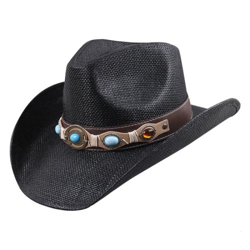 Western-Cowboyhut aus 100% Papier – Unisex, Sommer-Strand-Sonnenhut
