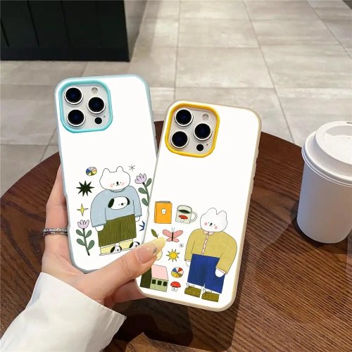 Mitch Jelly telefoonhoesje, dubbele laag schokbestendig voor iPhone 12–17 (incl. Pro Max)