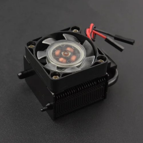 Ice Tower-koeler voor Raspberry Pi 4B/3B+ met 5 mm koperen heatpipe, RGB-ventilator en ultrasilente koellichaam (40°C) voor overklokken