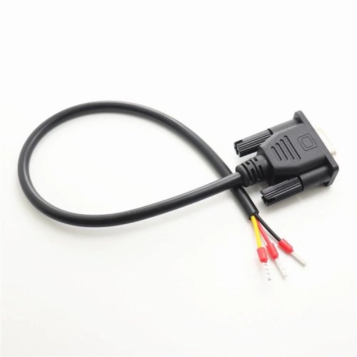 Kabel RS232/485 DB9 męski–żeński, 3-żyłowy, 30 cm