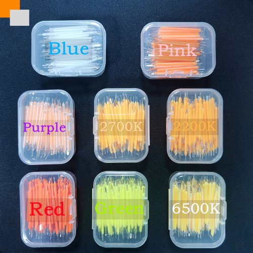 LEDフィラメント電球（COB）多色 38mm 3V エジソン風、箱入り 5〜100個 — デコレーション／イルミネーション用