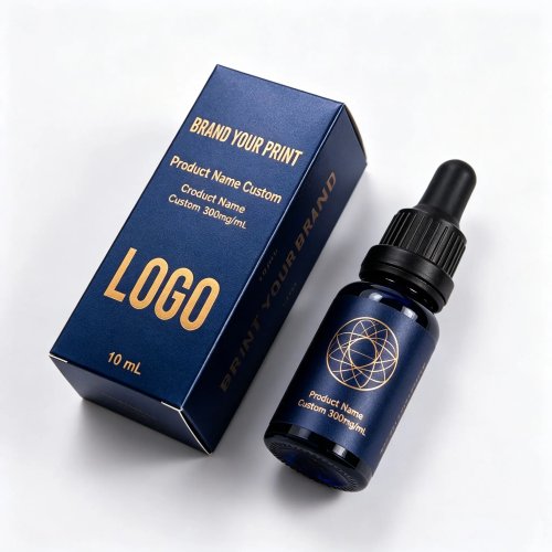 Ungiftige selbstklebende Vinyl-Etiketten, individuell bedruckbare Schachteln und Verkaufsanhänger für 3 ml/5 ml/10 ml Peptid-Fläschchen