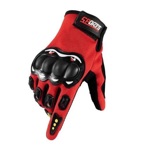 Sarung Tangan Motor Pria Jari Penuh — Kompatibel Layar Sentuh, Proteksi Off‑road/Motocross