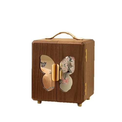 Joyero de madera artesanal de alta gama — Organizador y caja de almacenamiento, regalo de boda o cumpleaños, estilo chino