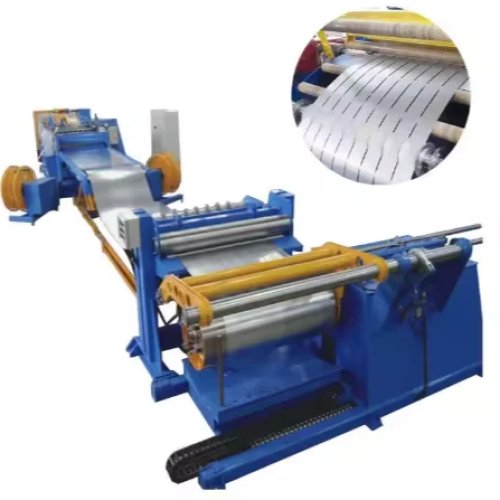 Dây chuyền cắt theo chiều dài và slitting tôn mạ kẽm/inox — sản xuất phôi hình thang