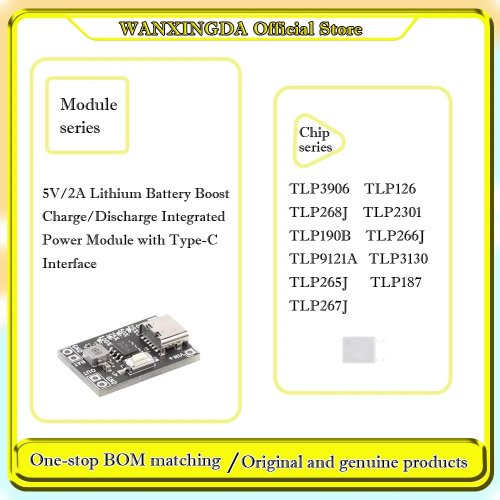 Módulo de alimentação integrado 5V/2A carga/descarga para reparação de telemóvel — TLP3906 TLP266J TLP265J TLP267J 187 2301 268J 126 3130 190B 9121A