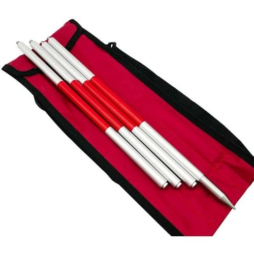 4er-Set Mini-Stangen Ø12 mm, 30 cm je Stück + 1 Spitze für Totalstation/GPS