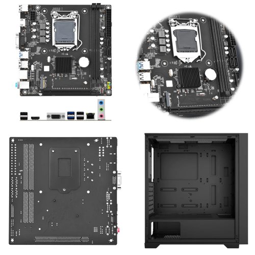 B75M-I Micro-ATX Desktop Motherboard — Intel B75 chipset, M.2 NVMe slot