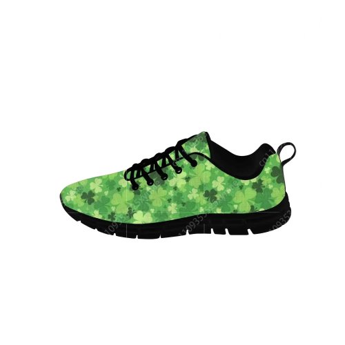 Sneakers San Patrizio con trifoglio irlandese unisex — scarpe casual/running con stampa 3D, traspiranti e leggere
