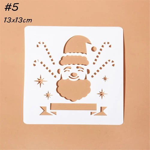Stencils em camadas para Natal DIY — Moldes para embossing e scrapbooking decorativo