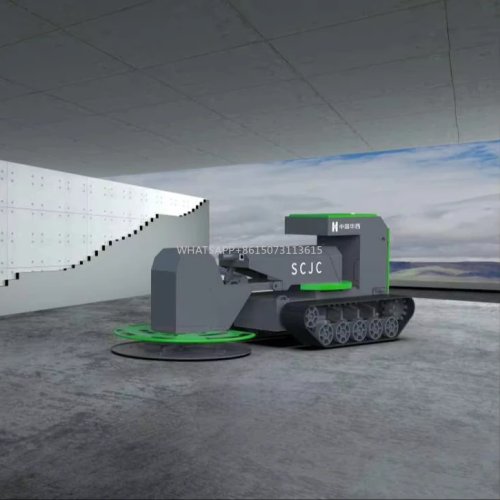 Robot poziomujący do betonu z laserem — Automatyczny system wyrównywania posadzek dla budownictwa