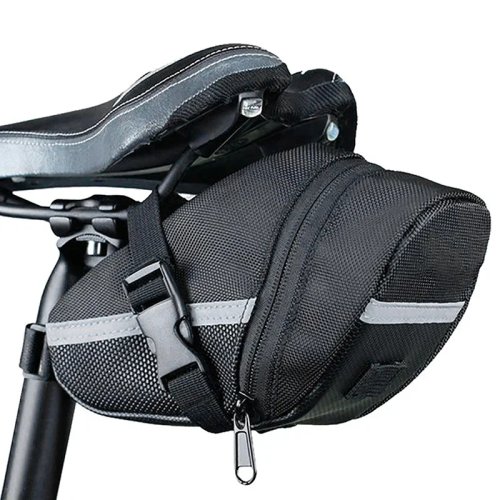 Sacoche de selle en nylon imperméable — pochette arrière porte-outils pour VTT