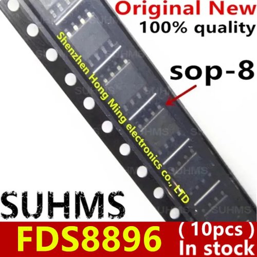 แพ็ค 10 ชิ้น IC FDS8896 แบบ SOP-8 ใหม่ 100%
