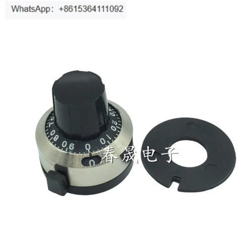 Bouton pour potentiomètre multitours (alésage 4/6/6,35 mm) compatible 3590S/534/22HP