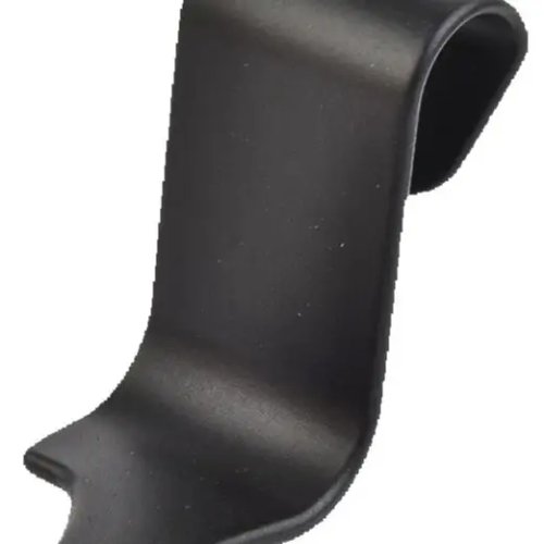 4pcs Car Seat Headrest Hooks — Black PP backseat hangers for clothes & accessories, 11×3.5×0.4 cm