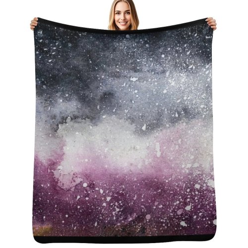 Ace Pride Galaxy Kuscheldecke – farbecht, weich und gemütlich für Sofa/Betten