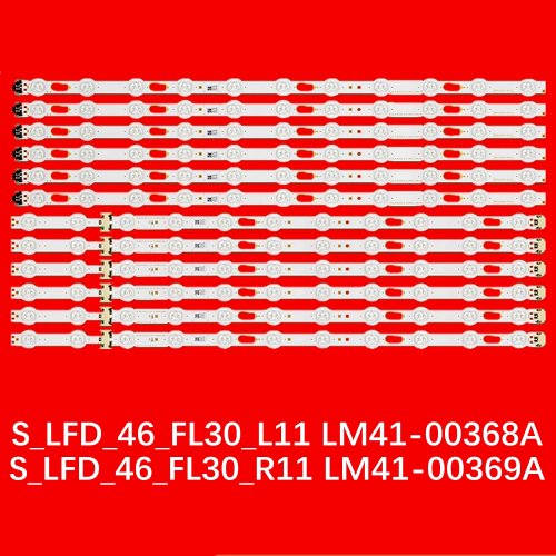 Світлодіодні стрічки підсвітки для телевізора LM41-00368A/00369A BN96-41499A/41498A — комплект лівий/правий, запчастина