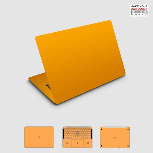 Однотонна вінілова наклейка для MacBook Pro/Air 13/14/15/16 (M1/M2/M3/M4) — Захисна плівка для ноутбука (2024–2026)