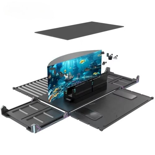 Simulador VR 12D interior — Voo e Montanha-Russa 7D/8D/9D (VR/AR/MR), Cinema Voador modelo 2026