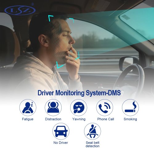 Camera hành trình ô tô chuyên nghiệp AI (ADAS, DMS), 2 ống kính trước + sau Full HD 1080p, 2/4 kênh, 4G/5G, GPS, Wi‑Fi, DVR hộp đen