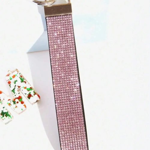 Strass-Armband-Schlüsselanhänger für Clutch-Tasche