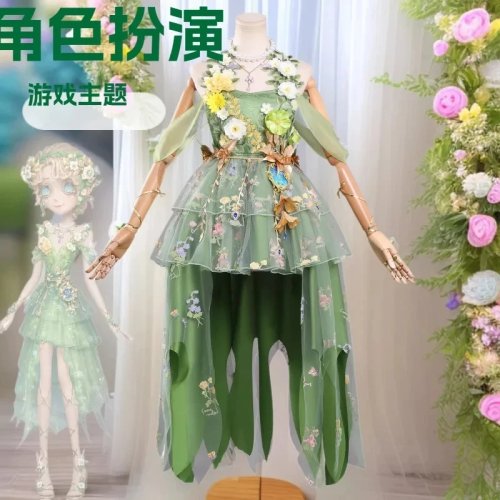 Disfraz cosplay Identity V — Gardener Emma Woods 'Nymph Award / Everlasting Summer' estilo Lolita, incluye tocado