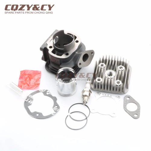 Kit cilindro 70cc Big Bore (47mm/10mm) y tapa de culata para YAMAHA BWS50/ZUMA50 1991-1997 4BX/4VA Slider 50 2T